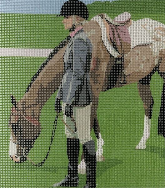 Rider Needlepoint Kit or Canvas (Horse/Animal) eBay