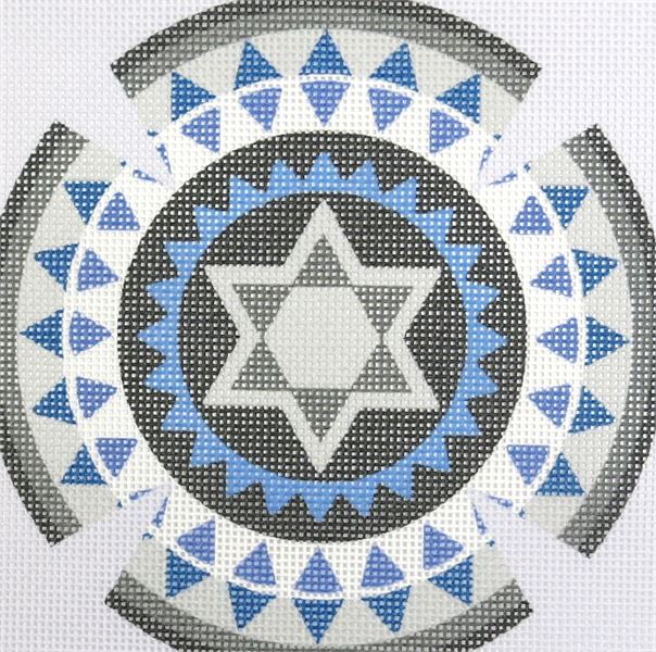 Yarmulka Gears 4 Needlepoint Kit or Canvas Jewish//Judaica