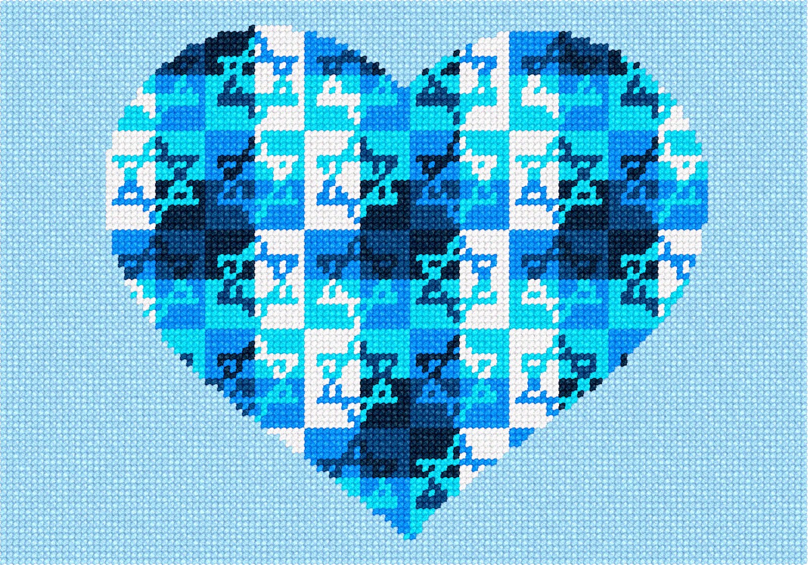 Heart Jewish Star Needlepoint Kit or Canvas (Judaica)  eBay