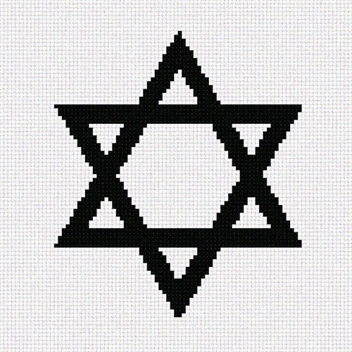Jewish Star Needlepoint Kit or Canvas (Judaica) eBay