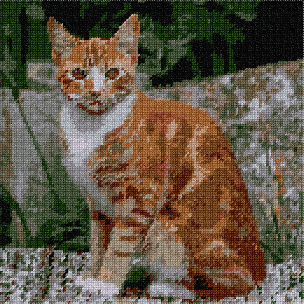 Tabby Cat Needlepoint Kit or Canvas (Animal) | eBay